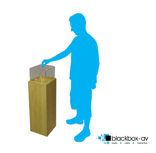 Audio Donation Box The Interpretation Shop from blackboxav