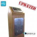 Oak Audio Solar Post, a Solar powered audio post from blackbox-av, ideal for heritage sites and historical walks.