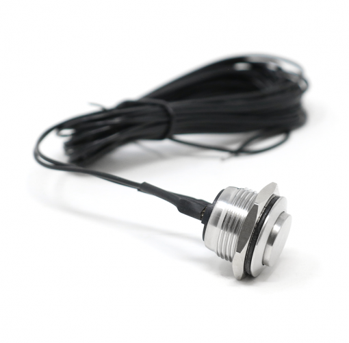 16mm Silver Push Button with wires