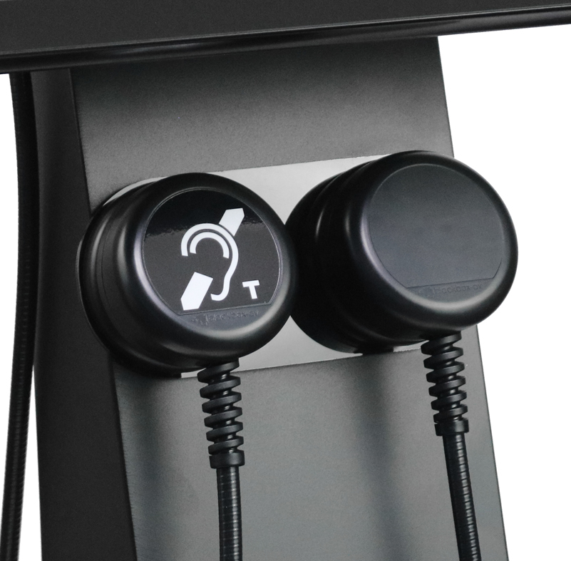 22 Inch 2025 Multi Touch Kiosk HDH Hanger with Standard and Hearing Loop Handsets