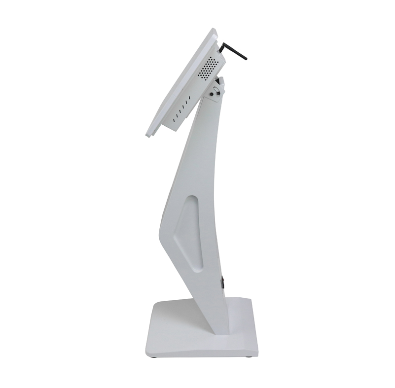 22 Inch 2025 White Multi Touch Kiosk Side View