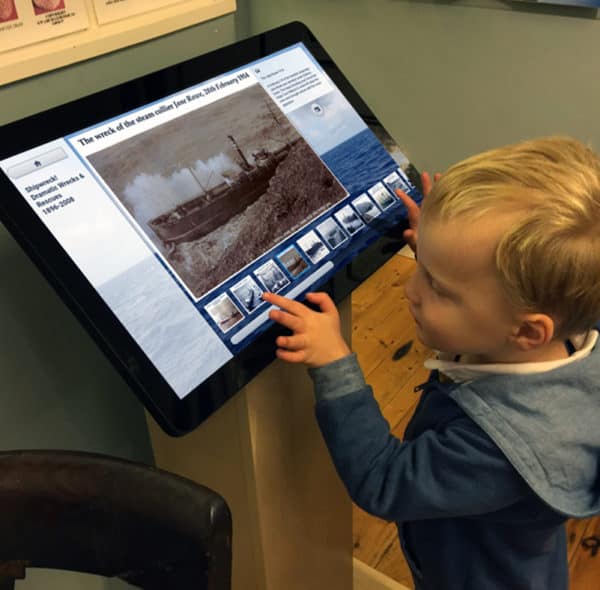 22 Inch All-in-One Touchscreen & PC installed at Salcombe Maritime Museum