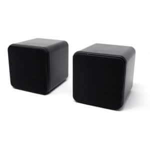 80 Watt Mini Box Speakers in Black