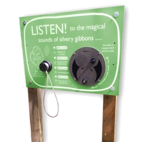 AudioSign Turn installed at Curraghs Wildlife Park