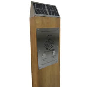 Close up of Solar Audio Post Tall Oak