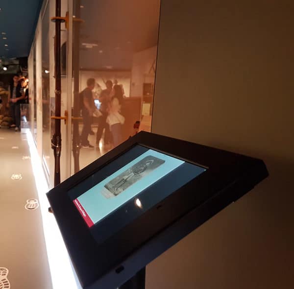 Free-Standing iPad Stand & Enclosure at Firing Line Museum
