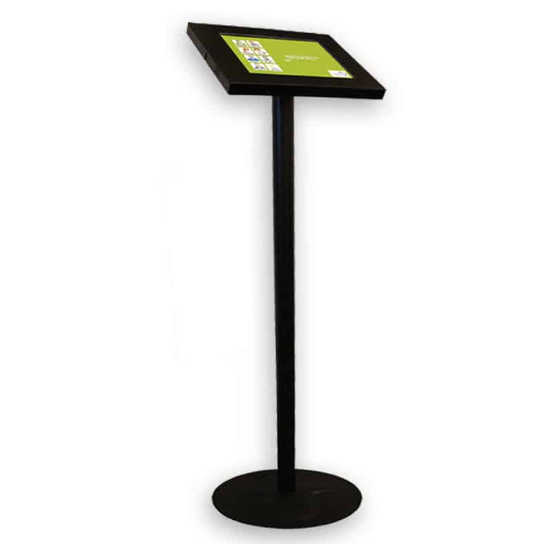Free Standing iPad Stand and Enclosure Side Angle