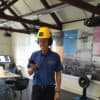 Hardhat With Headphones at Tees Transporter Bridge Visitor Centre