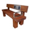 Heavy Duty Audio Bench Oak