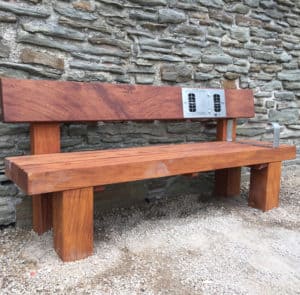 Heavy Duty Audio bench installed at Neath Abbey