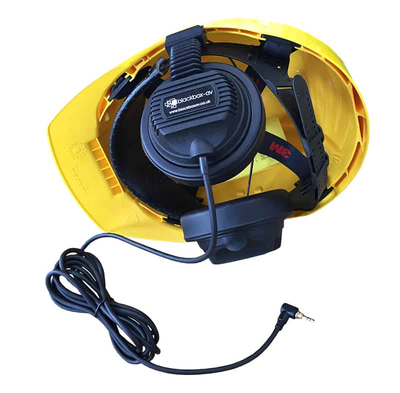 Inside of Hardhat With Headphones