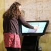 Kiosk with Lightbox 3 in use at the Hull and East Riding Museum (square)