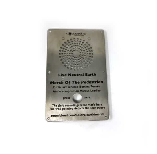 Laser Etched Solar Panel for Live Neutral Earth