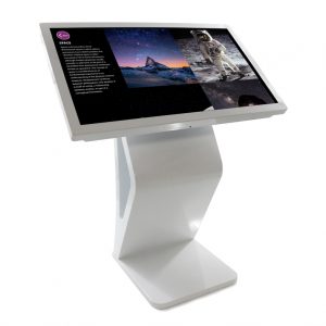 Modern 42 Inch Free-Standing Kiosk with Lightbox 3 Collections