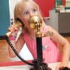 Period Telephone Audio Point Candlestick Version at Porthcurno Museum