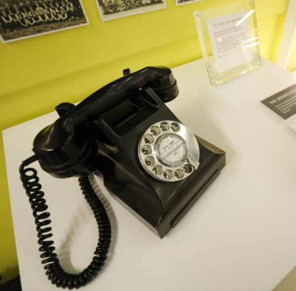 Period Telephone Audio Point at Urswick School, London