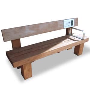 Side view of Heavy Duty Audio Bench