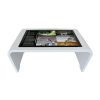 Sleek Multi-Touch Table White Front Angle 2023