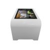Sleek Multi-Touch Table White Side Angle 2023