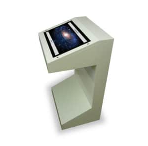 Traditional 22 Inch Free Standing Kiosk in White Finish