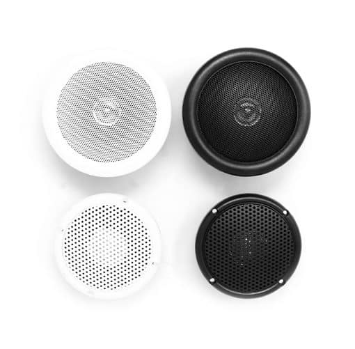 Waterproof Black and White Through Panel Speakers 2021.4