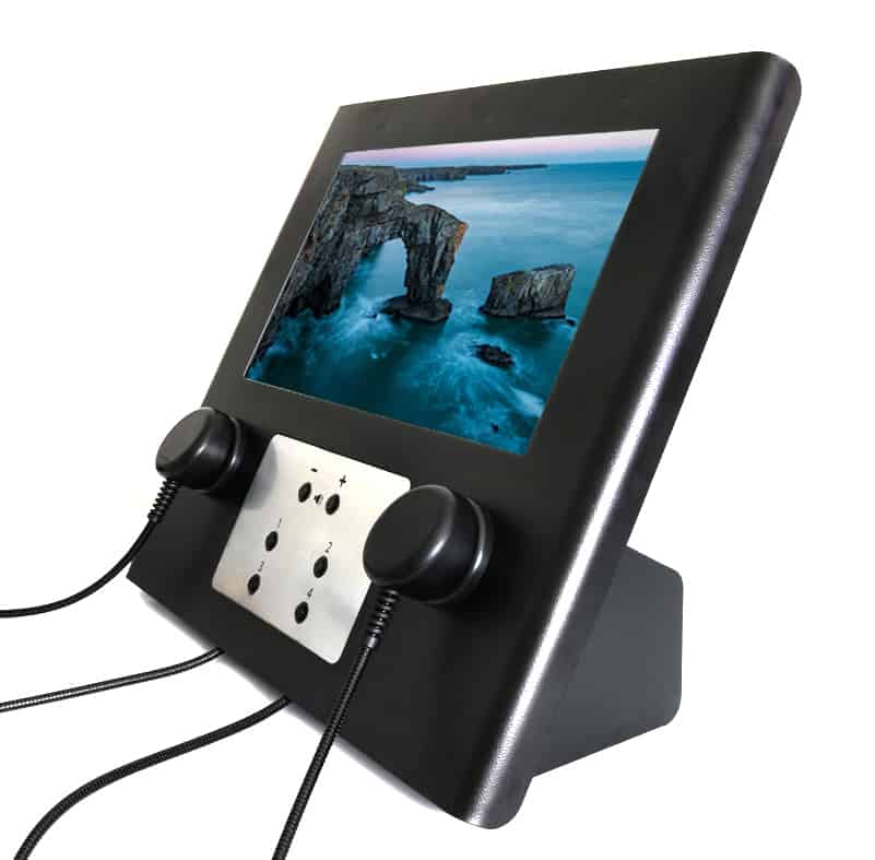 22" Desktop AV Point - Modern Heavy Duty Handsets 22" Desktop AV Point - Modern Heavy Duty Handsets