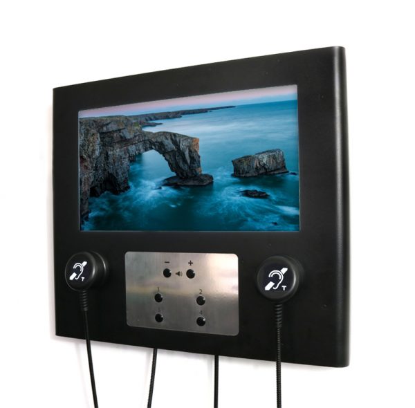 Wall Mounted 22 Modern AV Point with HDH HL and 6 Button Connections