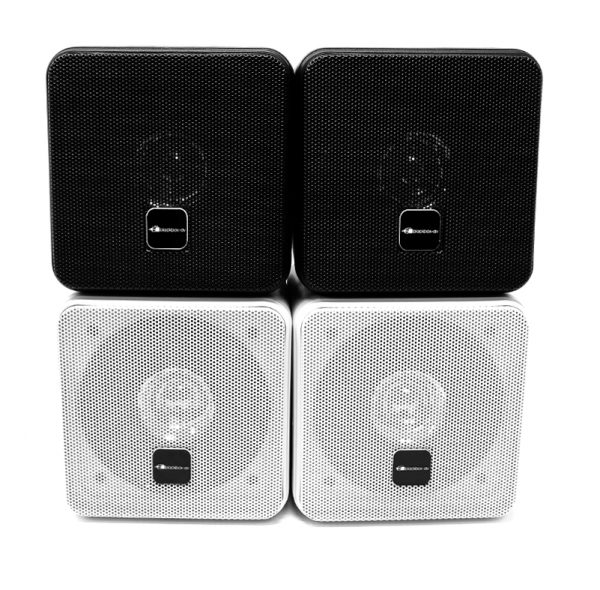 Mini Box Speakers Black and White Colour Options