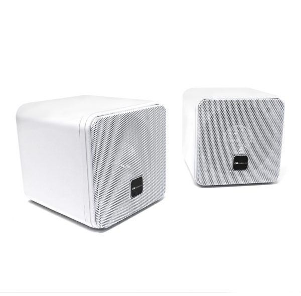 White Mini Box Speakers