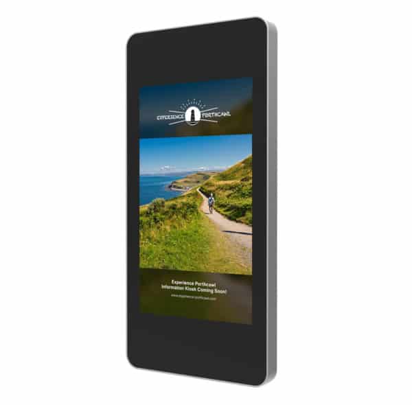 Outdoor Touchscreen Advertising Display - Vertical Example