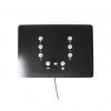 Audio Frame Black Front Plate 8 Buttons