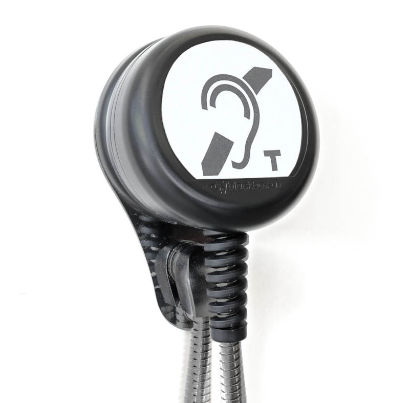 Hearing Loop Heavy Duty Handset White Label Teardrop Silver Hearing Loop Heavy Duty Handset White Label Teardrop Silver