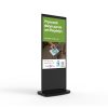 Front left angle of Android Freestanding Digital Poster - Black Bryngarw
