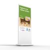 Front low angle of Android Freestanding Digital Poster - White Bryngarw
