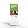 Front of Android Freestanding Digital Poster - White Bryngarw
