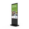 Front right angle of Android Freestanding Digital Poster - Black Bryngarw