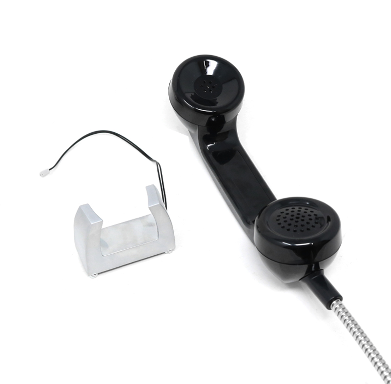 Telephone Handset with Hanger Angled