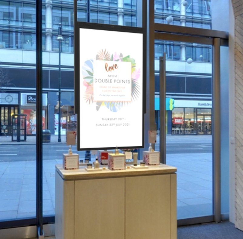 Double Sided Window Display inside