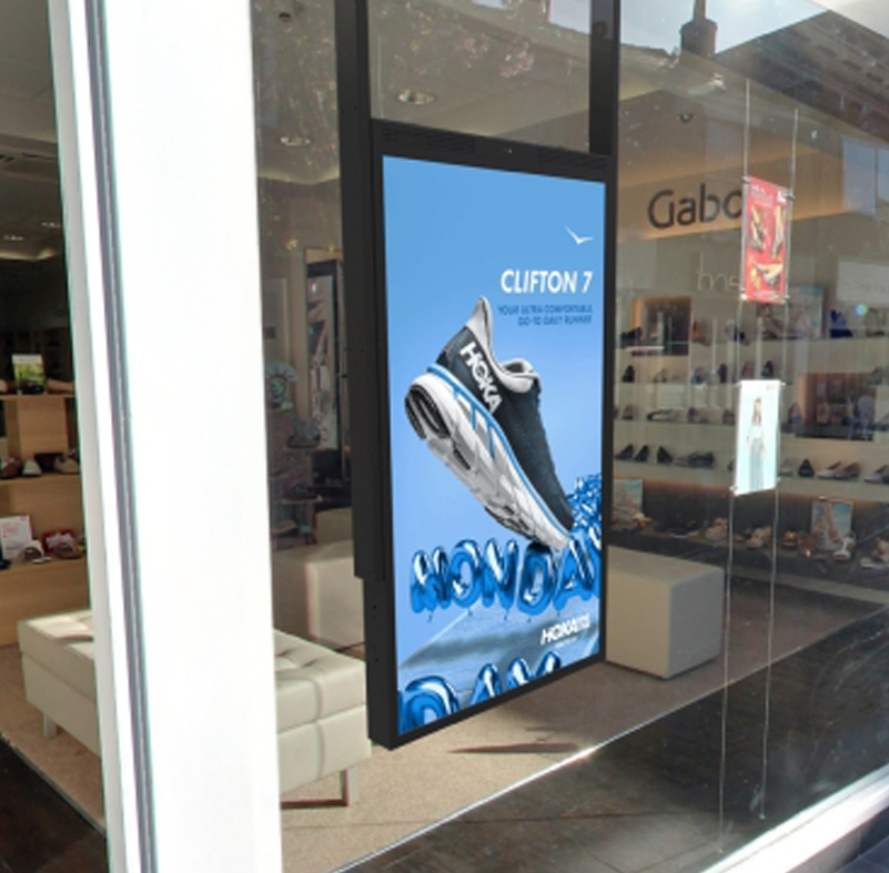 Double Sided Window Display on location outside