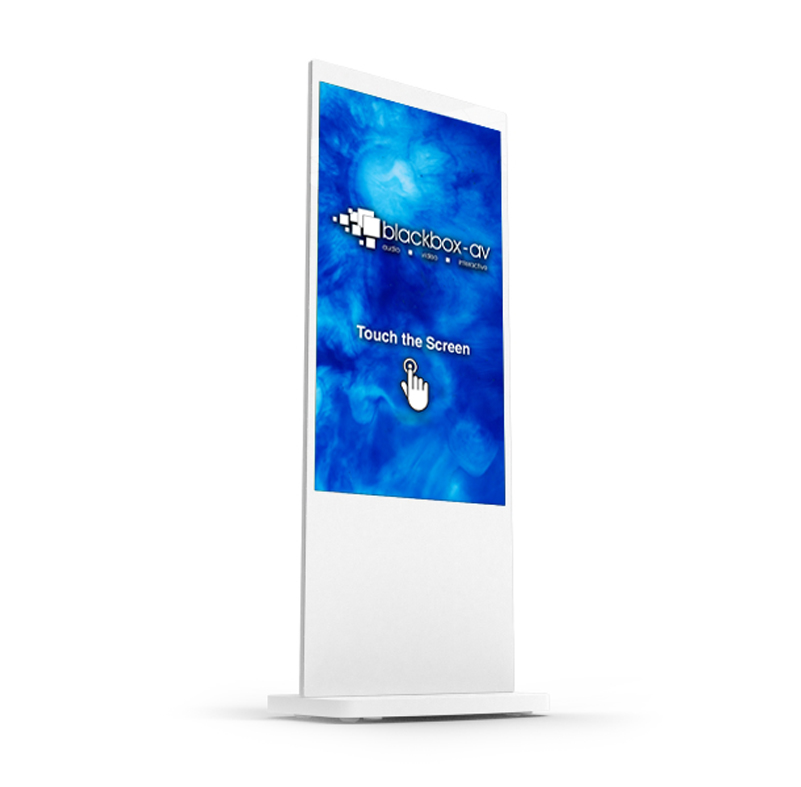 Freestanding PCAP Touchscreen Poster Low Angle