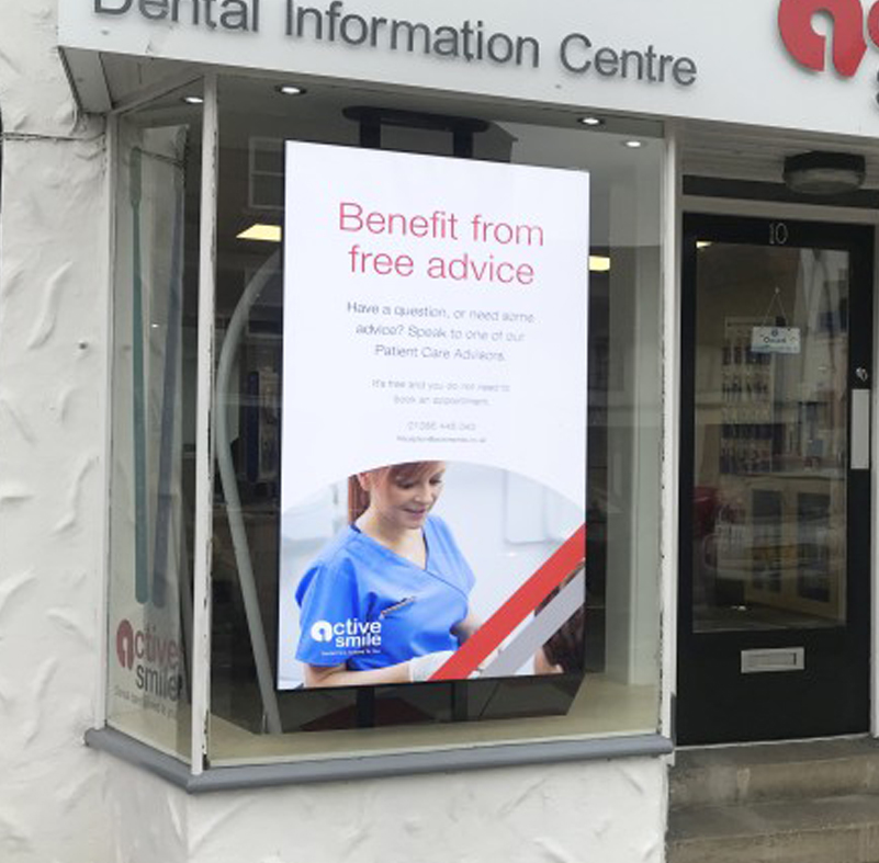 Ultra High Brightness Window Display - In Storefront