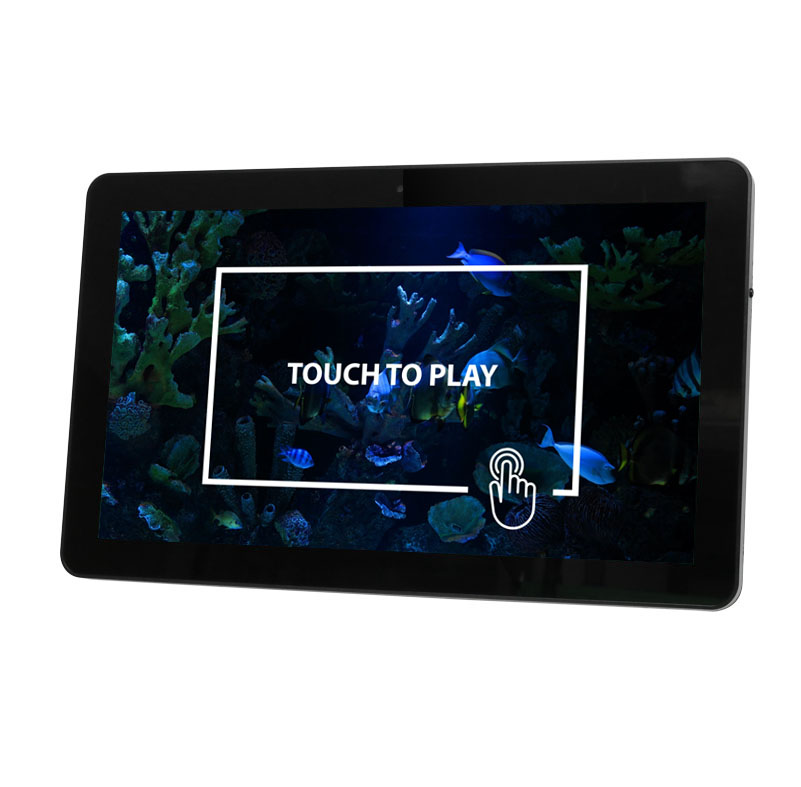 15 Inch Exhibit Loop Tablet Front angled left